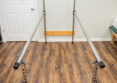 Physical Therapy clinic in Bradenton gym area with parallel balance bars