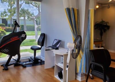 Physical Therapy clinic treatment area with UBE located at 1705 Osprey Avenue Sarasota Florida