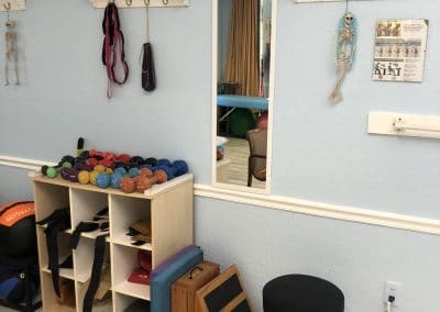 Physical Therapy open treatment area therapy weights and balance equipment