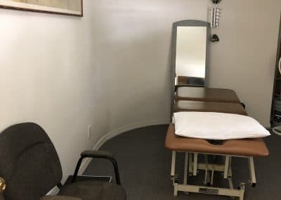 Physical Therapy treatment room Punta Gorda Florida treatment table and chair