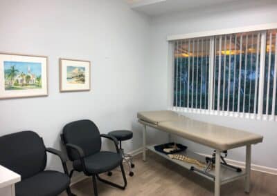 Private Physical Therapy treatment room with table Boca Grande Florida